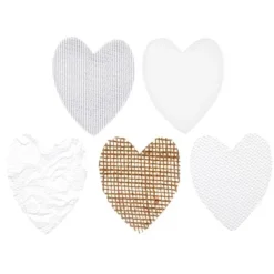 Hot 25 P Tales En Forme De Coeur Mariage Naturel Jute & Tulle & Coton Theme Jute