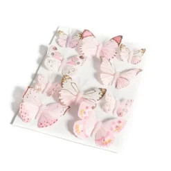 Badaboum 10 Papillons Mariage Degrad S Rose