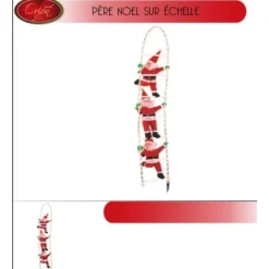 Badaboum 3 Peres Noel Sur Echelle Lumineuse Sale