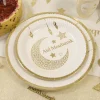 Clearance 6 Petites Assiettes En Carton Aid Moubarak 18Cm Theme Eid Mubarak & Ramadan