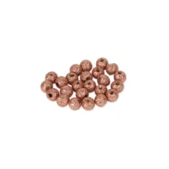 Badaboum 24 Petites Perles De Bois Rose Gold