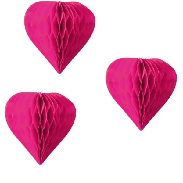 Badaboum 3 Petits Coeurs Alv Ol S Fuchsia 8Cm