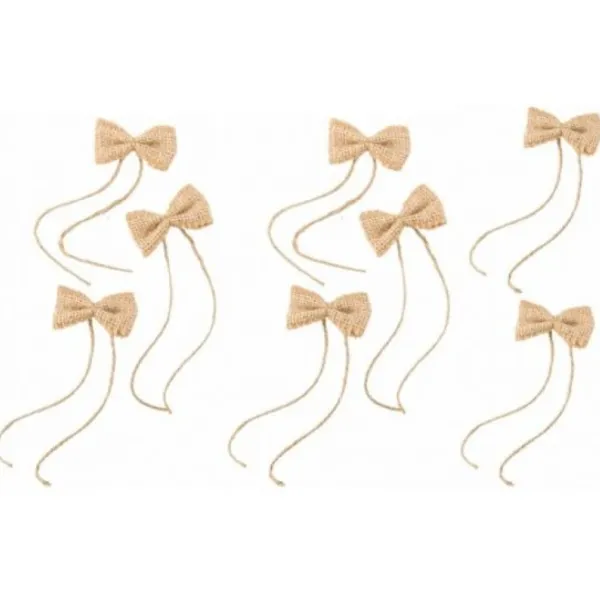 Badaboum 8 Petits Noeuds En Jute Papillon Pas Cher Clearance