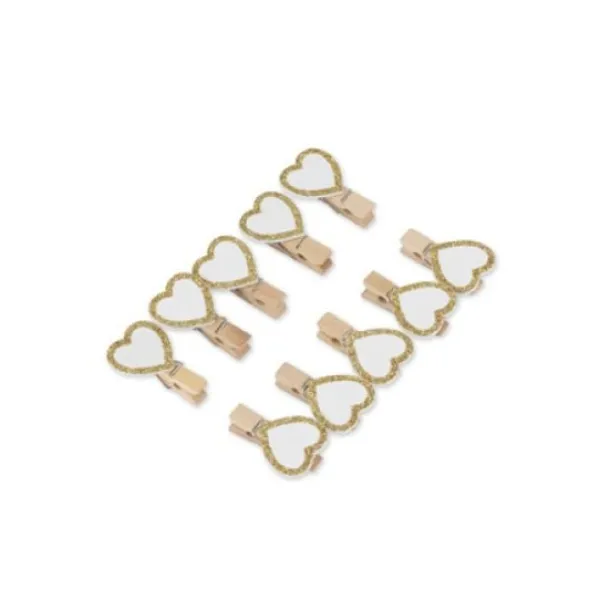 Best 10 Pinces Coeur Blanc Paillet Or Theme Cinema