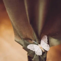 Badaboum 6 Pinces Papillons Chocolat Et Rose