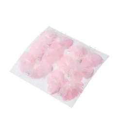 Badaboum 6 Pinces Papillons Plumettes Rose