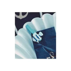 Badaboum 6 Pinces Poisson En R Sine Blanc Et Bleu Hot