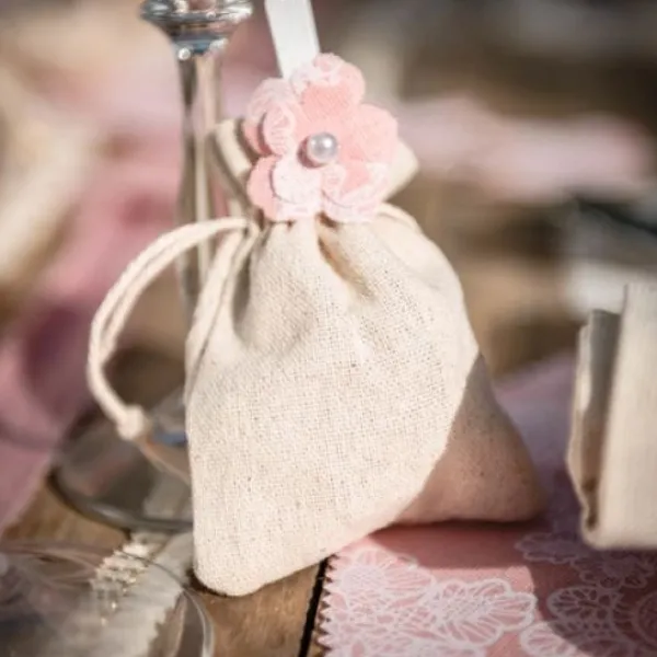 Badaboum 5 Pochons En Lin Pas Cher