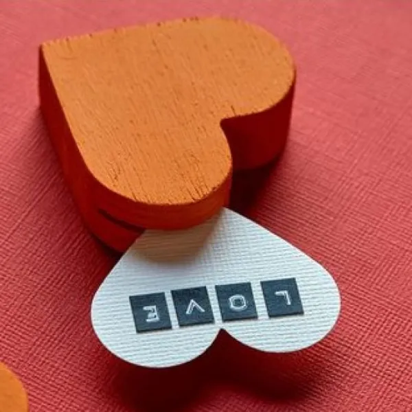 Badaboum 3 Portes Carte Coeur En Bois Naturel