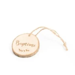 New 4 Rondins De Bois Marque Place Bapt Me Theme Bapteme
