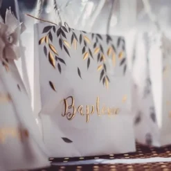 Sale 6 Sacs Cadeaux Bapt Me Vegetal Theme Bapteme