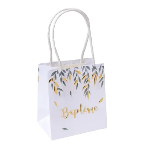 Sale 6 Sacs Cadeaux Bapt Me Vegetal Theme Bapteme