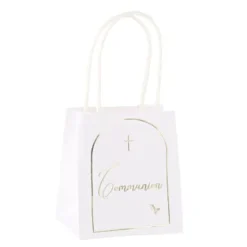 Sale 6 Sacs Cadeaux Communion Puret S Blancs Theme Communion