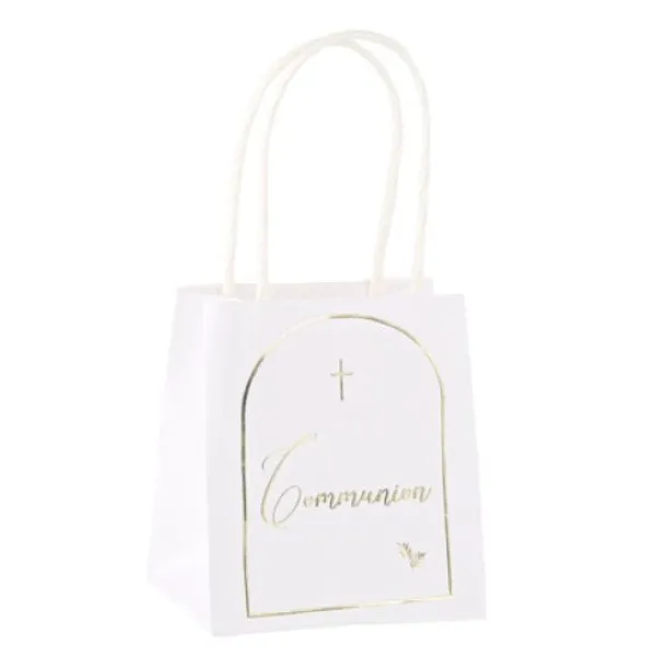 Sale 6 Sacs Cadeaux Communion Puret S Blancs Theme Communion