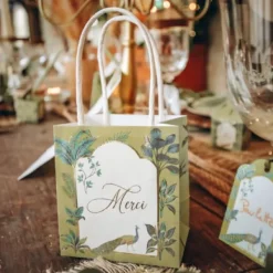 Badaboum 6 Sacs Cadeaux Merci Theme Tropical