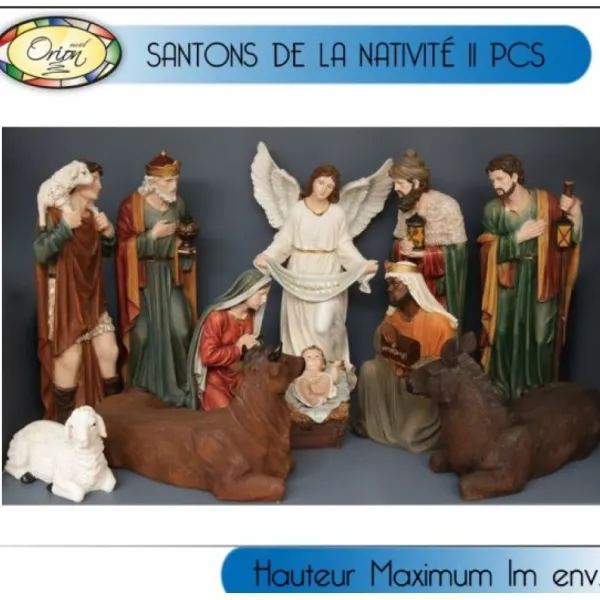 Badaboum 11 Santons De Noel Taille Humaine 1 M Tre Clearance