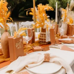 Badaboum 4 Serviettes De Table En Gaze De Coton Ivoire