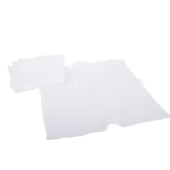 Badaboum 4 Serviettes De Table En Gaze De Coton Blanc