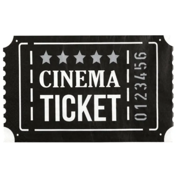 Sale 20 Serviettes En Papier Th Me Cin Ma 40 X 33 Cm Theme Cinema