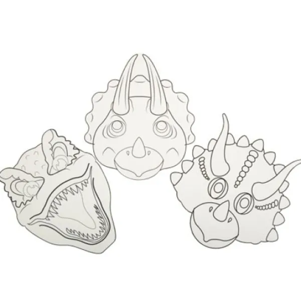 Badaboum 3 Sets De Table Anniversaire Dinosaure A Colorier