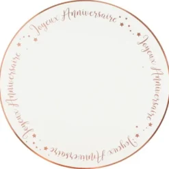Outlet 6 Sets De Table Joyeux Anniversaire Rose Gold Theme Joyeux Anniversaire