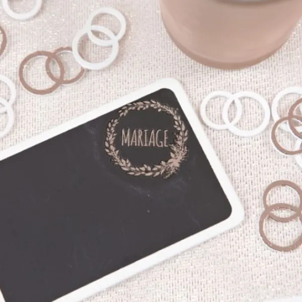 Badaboum 12 Stickers Mariage Rose Gold