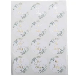 Outlet 24 Stickers Oh Baby Theme D Co Baby Shower