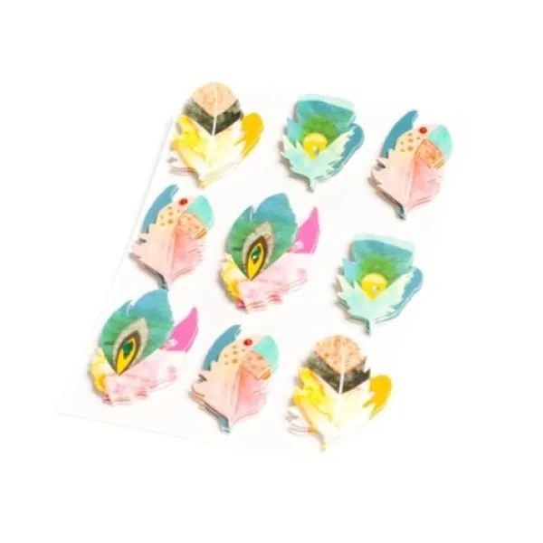 Badaboum 9 Stickers Plumes Gypsy