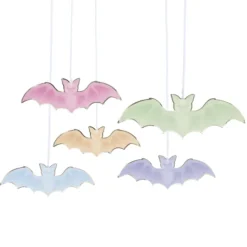 Outlet 5 Suspensions Chauves Souris Halloween Pastel Theme Deco Pastel