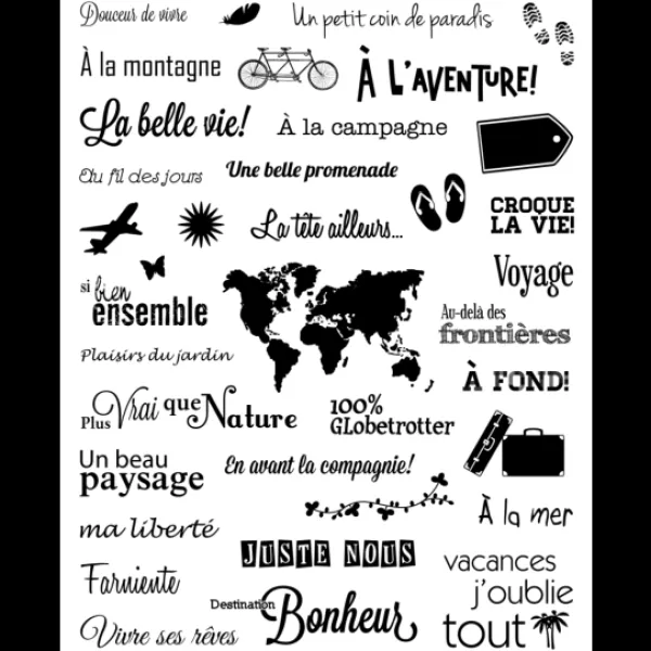 Badaboum 37 Tampons Transparents Voyage