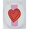 Badaboum Abattant De Wc Mdf Motif Coeur