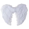 Badaboum Ailes D'Anges En Plumes Blanc 40 X 32 Cm