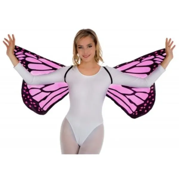 Badaboum Ailes Papillon Rose Adulte