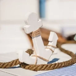 Badaboum Ancre Marine Mariage Theme Mer 14X12Cm New