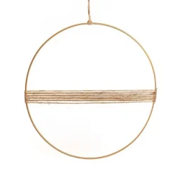 Badaboum Anneau Or A Suspendre Deco Jute 35Cm Clearance