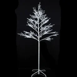 Badaboum Arbre Lumineux De Noel 120 Boules De Neige Led Blanc New