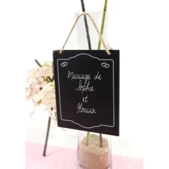 Badaboum Ardoise Menu A Suspendre Avec Coeurs