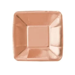 Badaboum Assiette Carr E En Carton Cuivre 20Cm X 8 Pi Ces