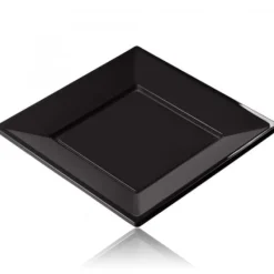 Best Assiette Carr E Noir R Utilisable 18 Cm X 12 Pi Ces Theme Cinema