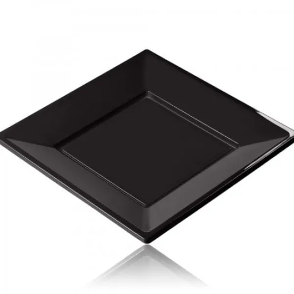 Best Assiette Carr E Noir R Utilisable 18 Cm X 12 Pi Ces Theme Cinema
