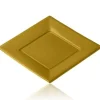 Best Assiette Carr E Plastique Or R Utilisable 23Cm X12 Theme Eco-Responsable