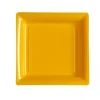 Assiette Carr E Plastique Orange Mandarine R Utilisable 18Cm X 12 Pi Ces Theme Eco-Responsable