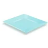Online Assiette Carr E Plastique Bleu Ciel R Utilisable 18Cm X 12 Pi Ces Theme Eco-Responsable