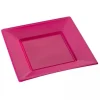 Online Assiette Carr E Plastique Fuchsia R Utilisable 18 Cm X 12 Pi Ces Theme Eco-Responsable