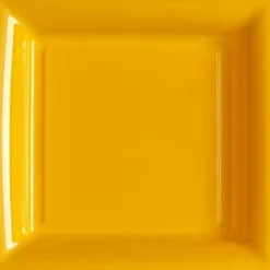 Clearance Assiette Carr E Plastique Orange Mandarine R Utilisable 23Cm X12 Theme Eco-Responsable