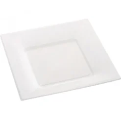 Clearance Assiette Carr E Plastique Blanche R Utilisable 23Cm X12 Theme Cinema