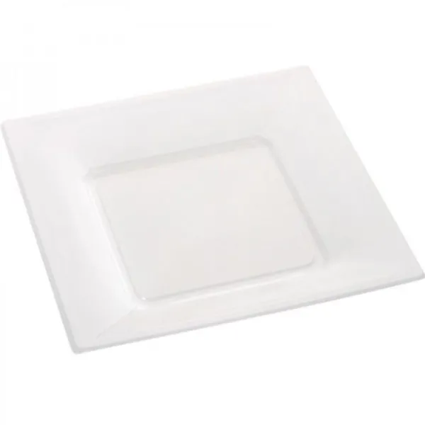 Clearance Assiette Carr E Plastique Blanche R Utilisable 23Cm X12 Theme Cinema