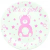 New Assiette Carton Baby Shower Fille X 10 Pi Ces Theme D Co Baby Shower