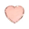 Badaboum Assiette Carton Coeur Rose Gold X 6 Pi Ces