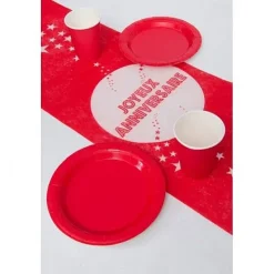 Badaboum Assiette De Noel En Carton Couleur 23Cm Cm X 10 Pi Ces Hot